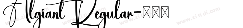Algiant Regular字体转换